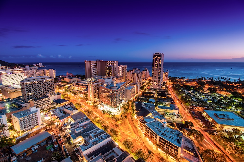 ホノルルの夜景