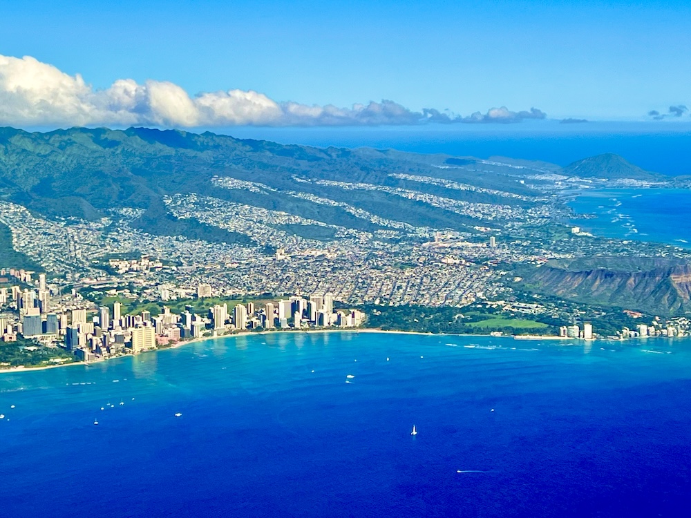 Hawaii beach and city views